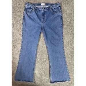 Abercrombie and Fitch‎ Womens High Rise The Vintage Flare Blue Wash Size 34/18 L